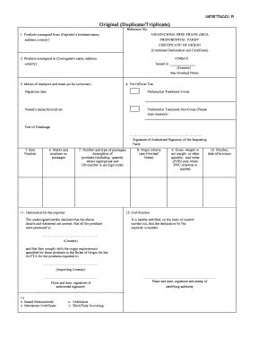 Shipping Bill - Fill and Sign Printable Template Online