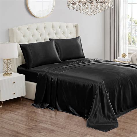 Brandclub - Juicy Couture Queen Size Satin Bed Sheet Set, Deep Pocket ...