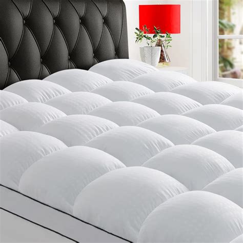 HYLEORY King Size Mattress Topper for Back Pain, Extra Thick Cooling ...