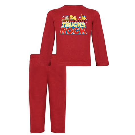 Buy Clifton Baby Boy Pyjama Set -Maroon -Trucks Rock -(6-12) M at Amazon.in