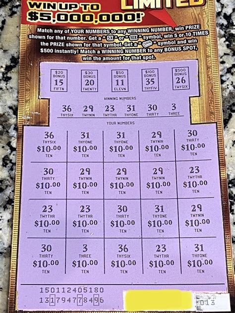 [FL] Manual win all on $10 ticket! According to FL site, odds of $200 ...