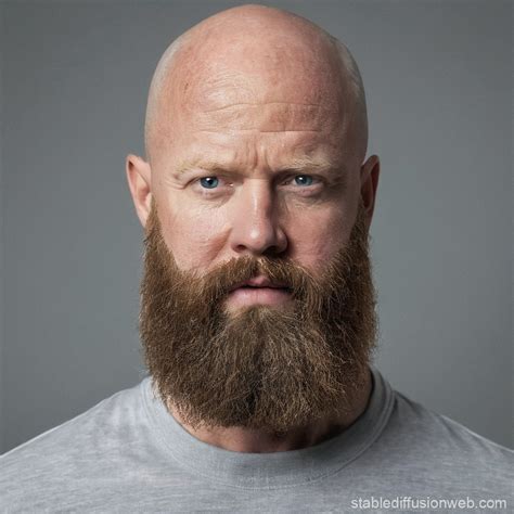 Bald Man with Big Beard | Stable Diffusion Online