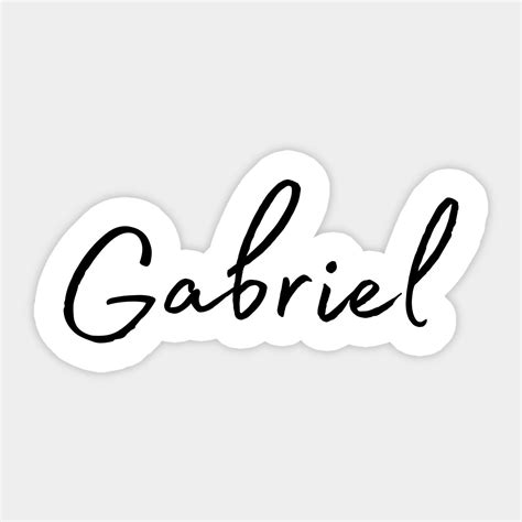 Personalized Gabriel Name Calligraphy Sticker