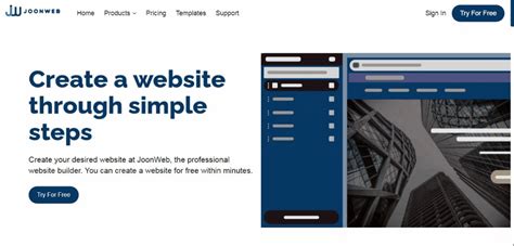 How to Create A website at JoonWeb.com?