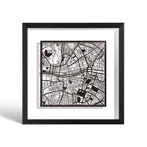 Buy O3 DESIGN STUDIO Dublin Marco de Papel para as, Black , Black frame ...