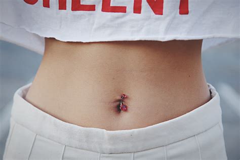 Healing Belly Button Piercing Look Like