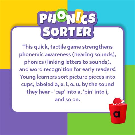 Skillmatics Phonics Sorter Vowel Sorting & Early Reading Activity ...