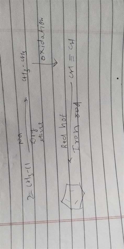 Convert chloromethane to benzene - Brainly.in