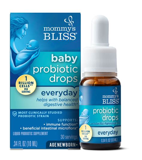Mommy's Bliss Probiotic Drops, Everyday Use, Newborn+, .34 Fl Oz ...