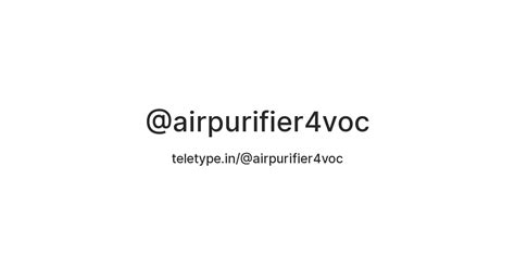 Best Air Purifier For VOCs — Teletype
