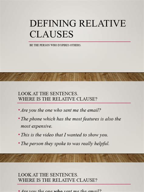 Image result for Defining Relative Clauses