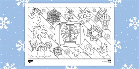 Frost Doodles Colouring Sheet - Twinkl Colouring - Twinkl