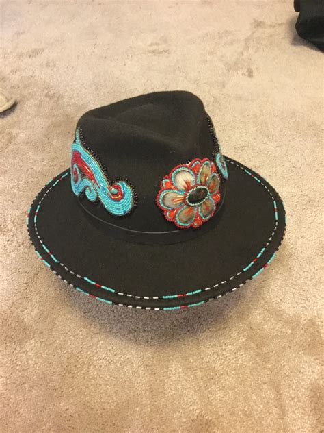 Native Beaded Hats Hat (how Spectacular! What Will Look Like Finished ...