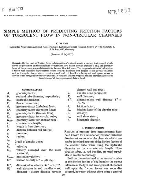 Friction Factor Table 的图像结果