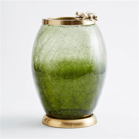 Buy Tropical Paradise Glass Crackle Crocodile Vase from Home Centre at ...