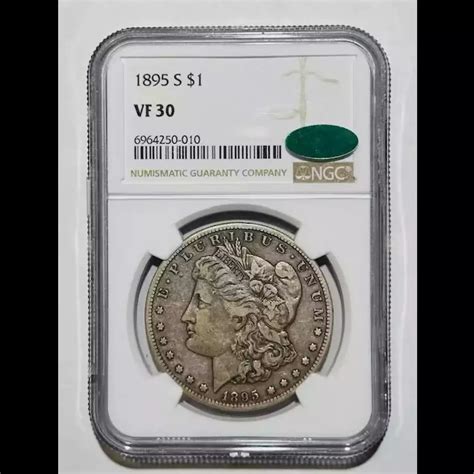 1895-S Morgan Silver Dollar NGC VF-30 LOW CAC POPULATION! CAC - Bob ...