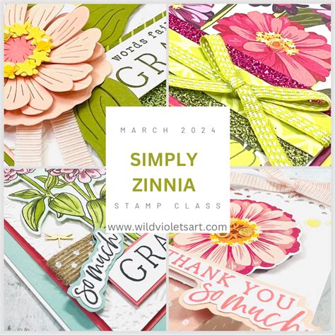 Simply Zinnia Class Kit — WILD VIOLETS ART