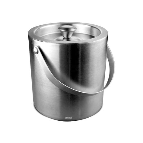 SS Ice Bucket w/Lid/Hdl– Makrey