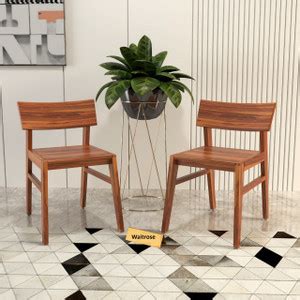 WAITROSE Sheesham Wooden Seat of 2 Dining Chair | Study Chair\ Office ...