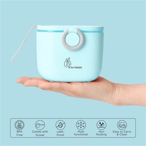 R For Rabbit | First Feed Box with Scoop, BPA Free, Leak Proof