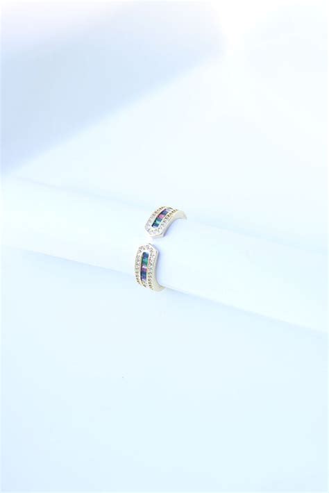 Multi Stones Open Finger Ring – zahana