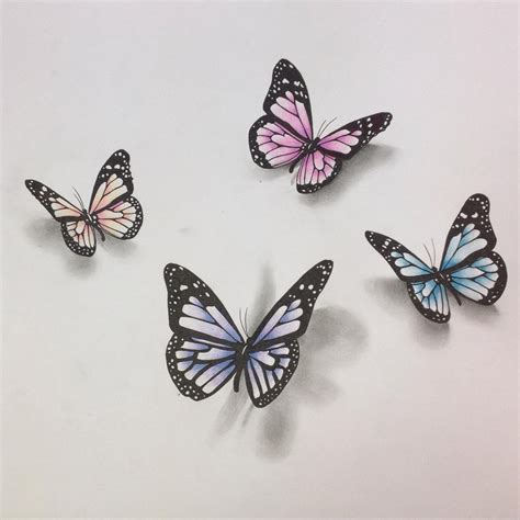 Easy Butterfly Drawings In Pencil at Charles Bolden blog