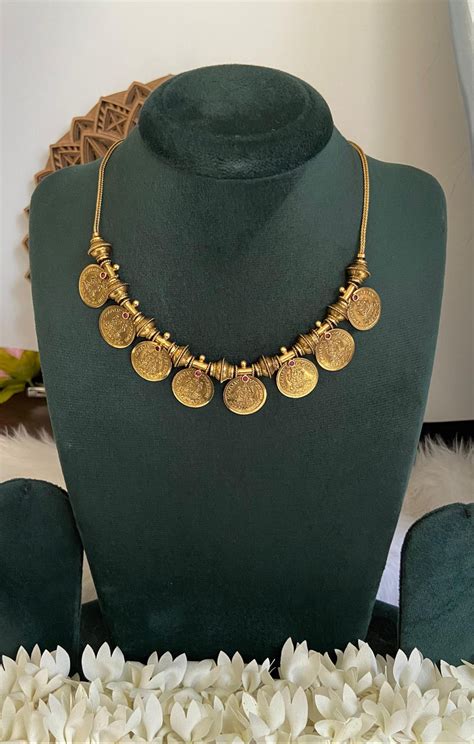Gold Plated Antique Coin Necklace – The Golden Gossip Store
