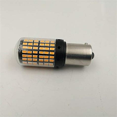 Buy ELECTROPRIME 2 * 12V 1156 144SMD BAU15S PY21W Canbus Amber Car LED ...