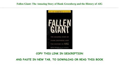 [DOWNLOAD -PDF-] Fallen Giant: The Amazing Story of Hank Greenberg and ...