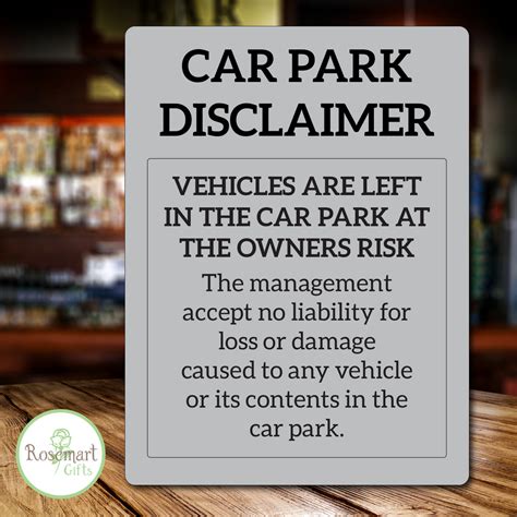 Liability Disclaimer Signs 的图像结果
