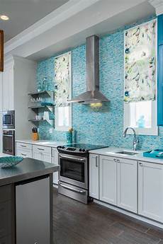 Turquoise Tile Backsplash by In Detail Interiors House Of Turquoise Turquoise Tile Backsplash