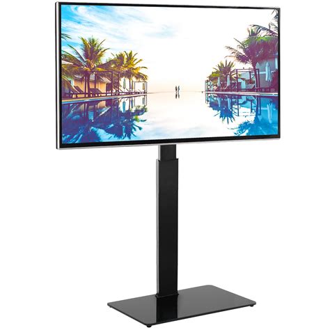 5Rcom Corner Floor Tall TV Stand with Swivel Mount Bracket for Flat ...