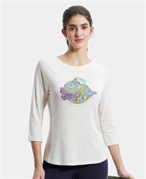 Buy Micro Modal Cotton Relaxed Fit Graphic Printed Round Neck Three ...