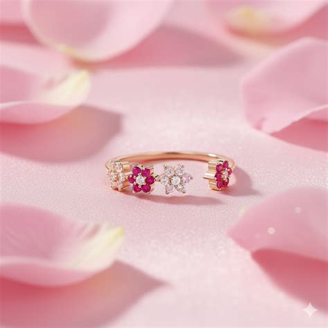 The Sweetest Garden Rose Gold Plated Ring (Adjustable) – Zavya