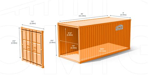 40 Foot Container Dimensions Dimension Details Of 40' High Cube
