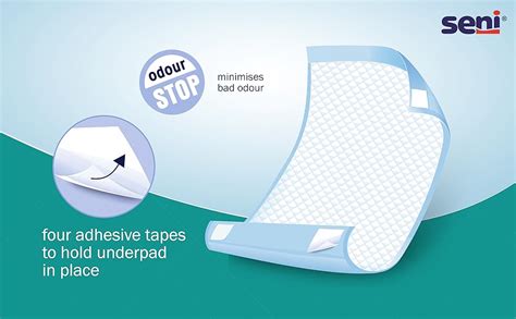 Seni Soft Classic HE Underpads, Large (90 x 60 cm) - Highly Absorbent ...