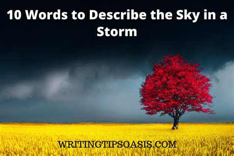 10 Words to Describe the Sky in a Storm - Writing Tips Oasis - A ...