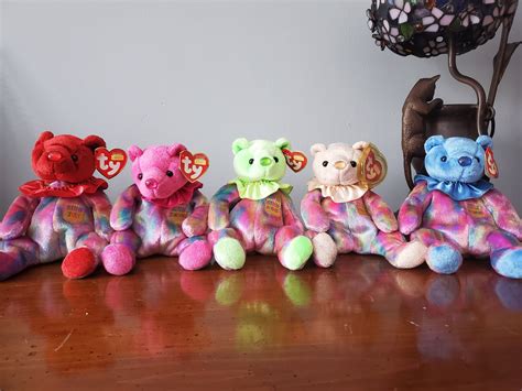 Ty Beanie Babies Birthday Bears - Etsy
