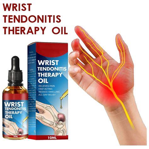 Wrist Tendonitis Therapy Oil, Wrist Pain Relief Oil, Anti Arthritis, 10ml Care Sheath Tendonitis ...