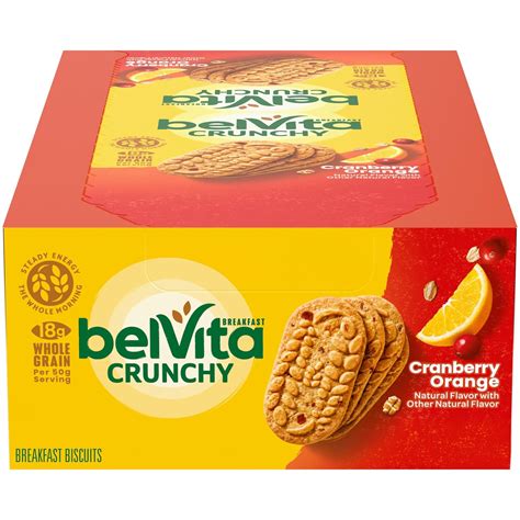 Amazon.com: belVita Breakfast Bars Biscuits, Cranberry Orange, 8 Packs ...