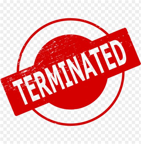 Image result for Terminated Red Text