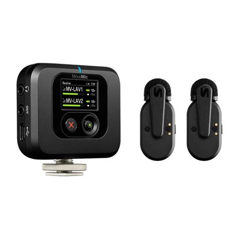 Shure MoveMic Two Receiver Kit, Two-Channel Wireless Lavalier Micropho ...