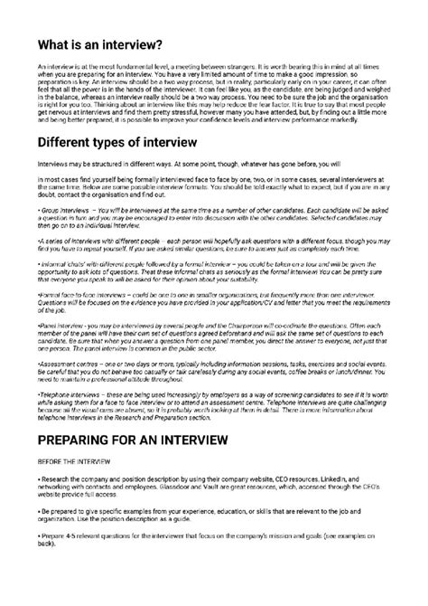 Interview - all the best - English Grammer - Studocu