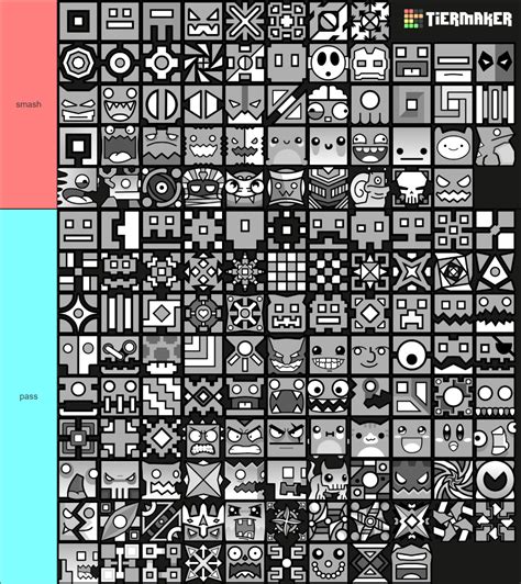 smash or pass geometry dash cubes : r/geometrydash