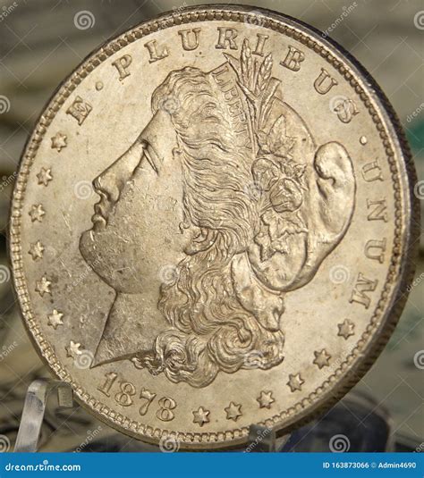 1878 Morgan Silver Dollar Obverse Editorial Photo - Image of dollar ...