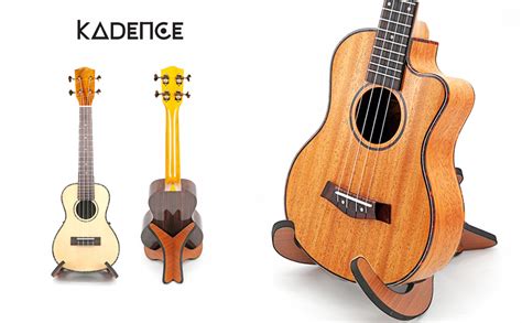 Kadence Wooden Foldable Floor Stand – Universal Stand for Ukulele ...