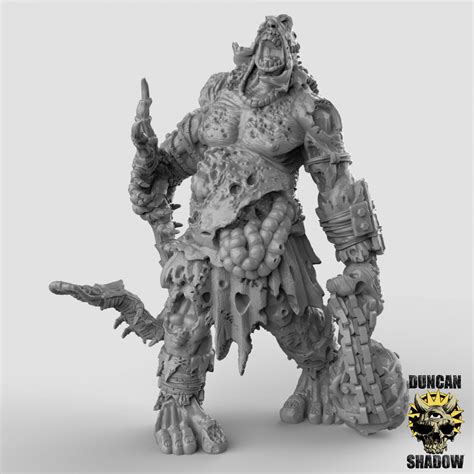 Giant Zombie Titan With Flail | Duncan Shadow | Compatible with Dungeo