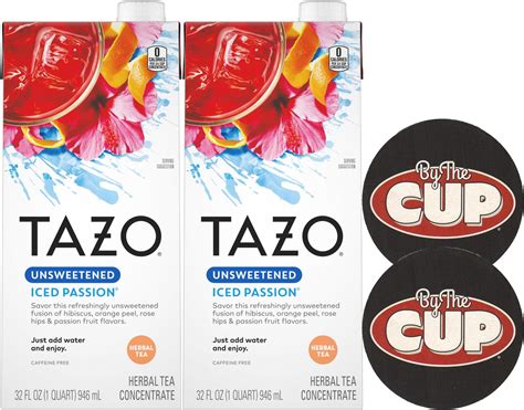 Amazon.com : TAZO Unsweetened Iced Passion Herbal Tea Concentrate, 32 ...