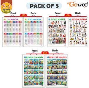 GO WOO Packof3GOODHABIT&ACTIONWORDS,ADDITION&SUBTRACTION&BENNYISANGRY ...
