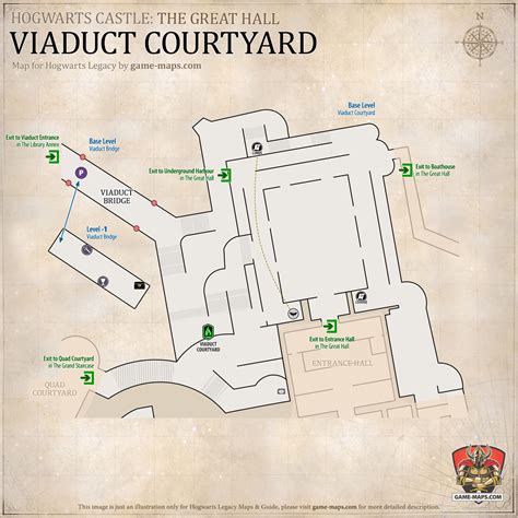 Hogwarts Legacy Map of Hogwarts Castle